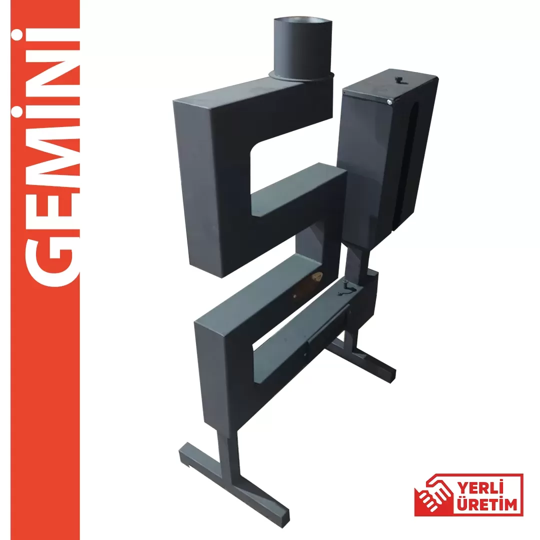 Gemini S Şekli Dekoratif Görünümlü Pelet Soba